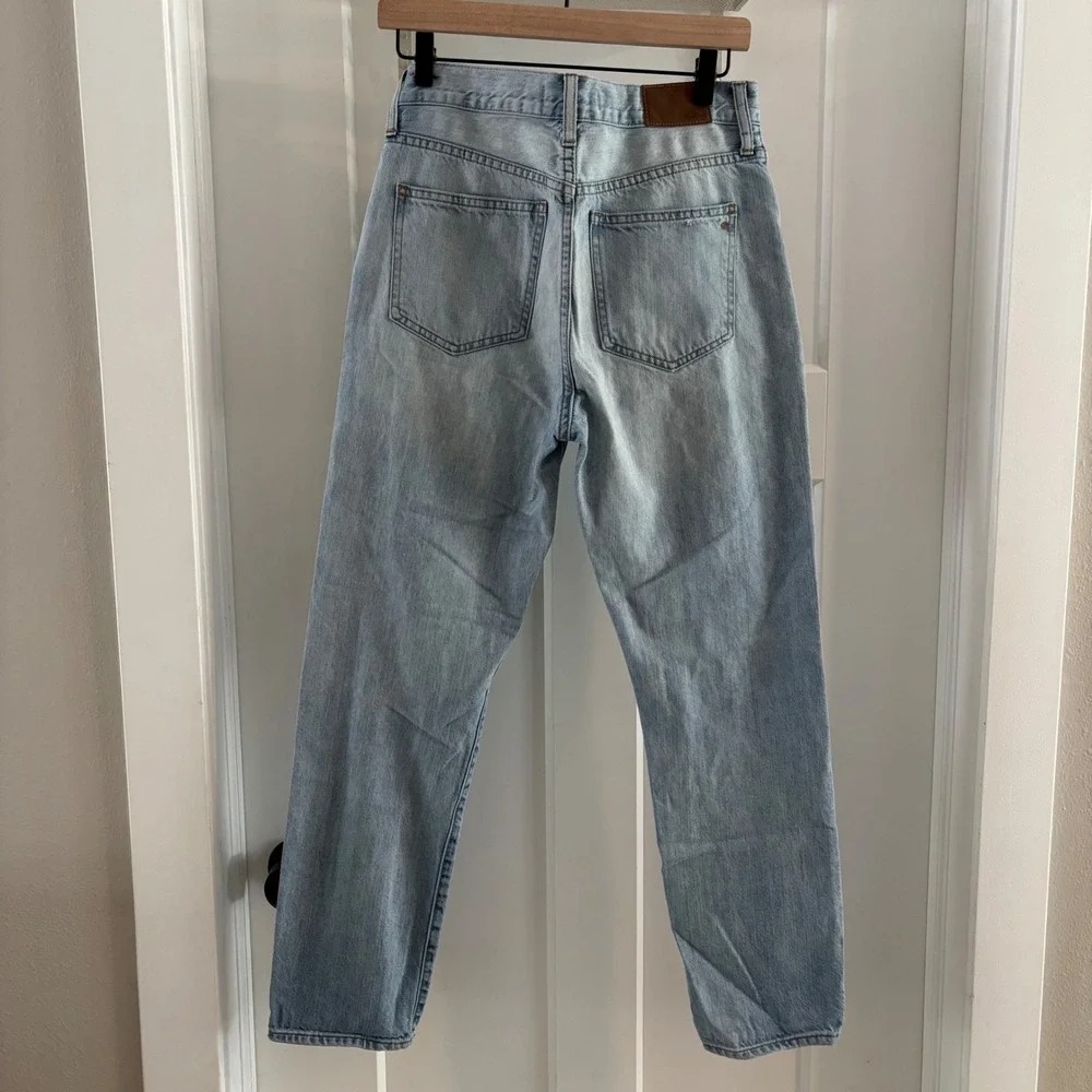 Madewell The Perfect Vintage Jean Light Wash Denim High Rise Straight Women's 27